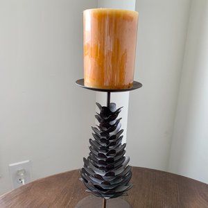 Pinecone Candle Holder (with Candle)